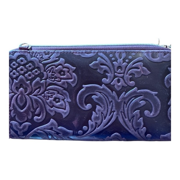 Elegant Purple Embossed Clutch - Picture 2 of 7